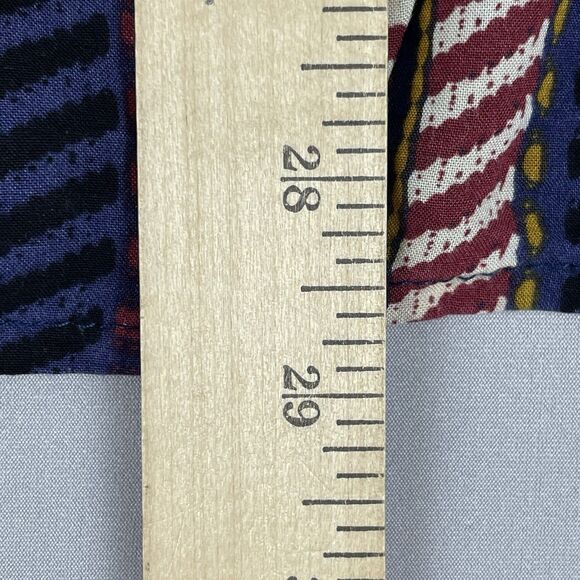 Umgee Lace Up Front Bell Sleeve Mini Dress Tunic Women's Sm Blue Floral Boho - Picture 9 of 15